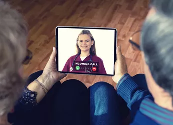 Using an ipad for a video consultation