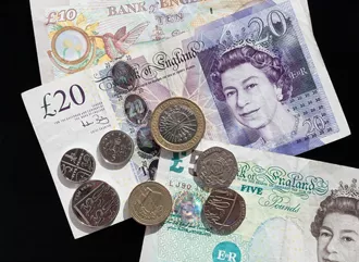 Great British Pounds in coins and notes