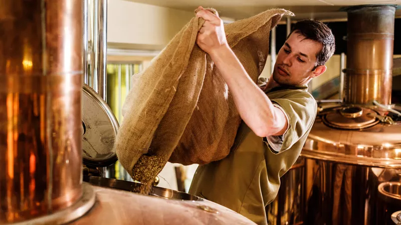 A distillery creating and mixing new recipes.