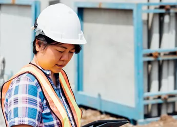Construction worker on site
